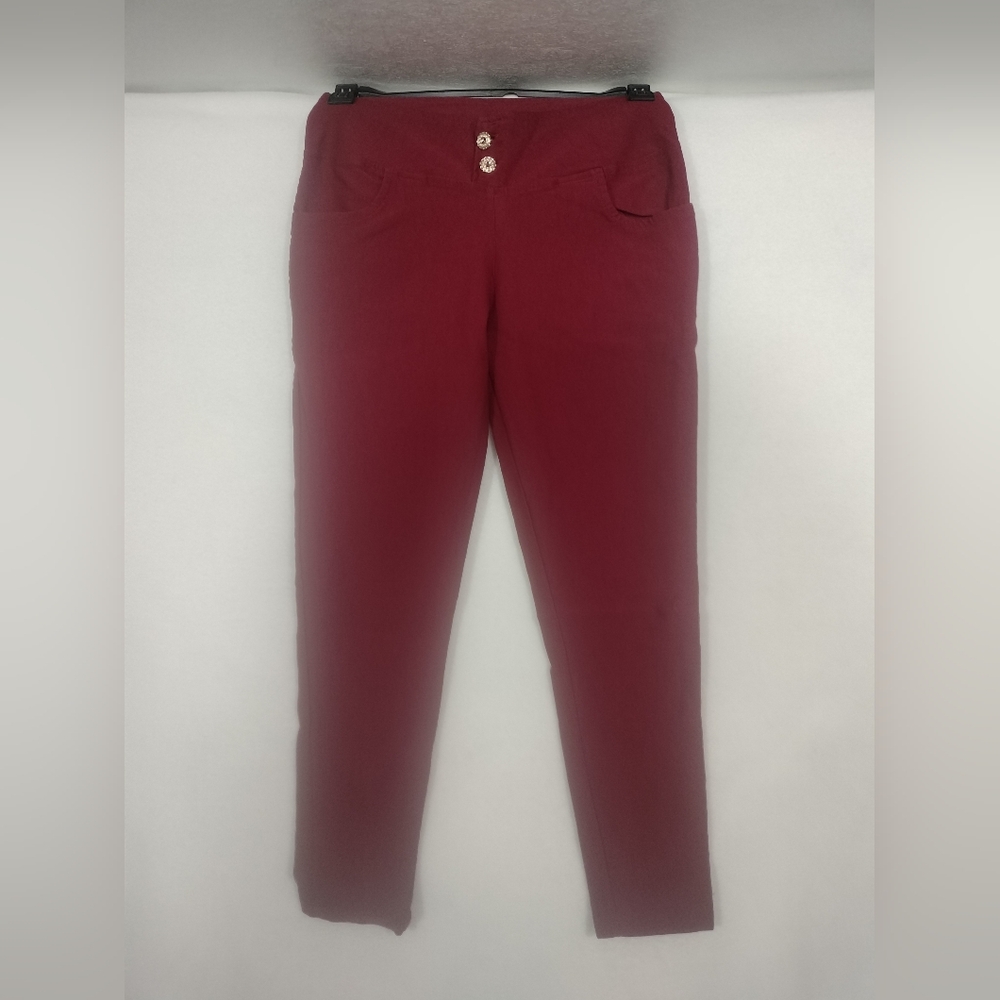 Women's Burgundy Jeans